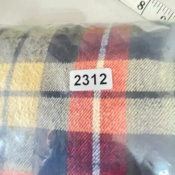 L.L.Bean Green Red Plaid 100% Cotton Flannel Button Down Women's Size 20 - Picture 11 of 11